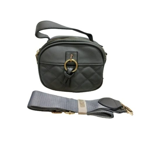 Szürke steppelt műbőr kistáska, crossbody - ÚJ