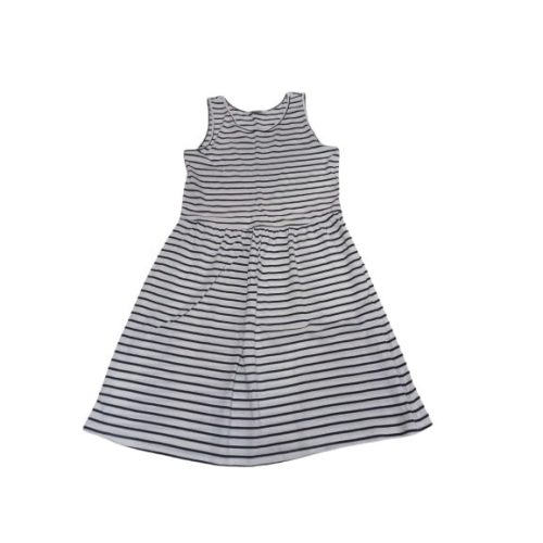 170-es fehér-kék csíkos ujjatlan ruha - H&M