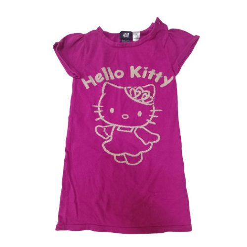 110-116-es pink kötött ruha - Hello Kitty - H&M