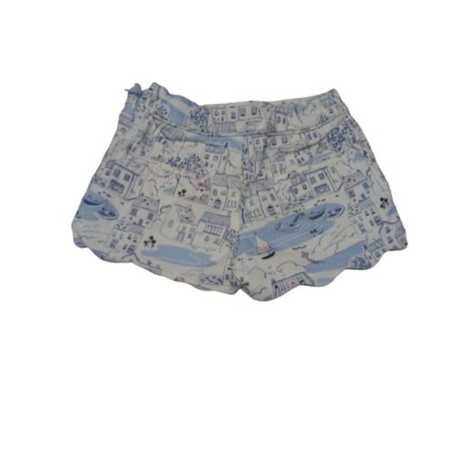98-104-es fehér-kék tengerpartos short, rövidnadrág lánynak - Marks & Spencer