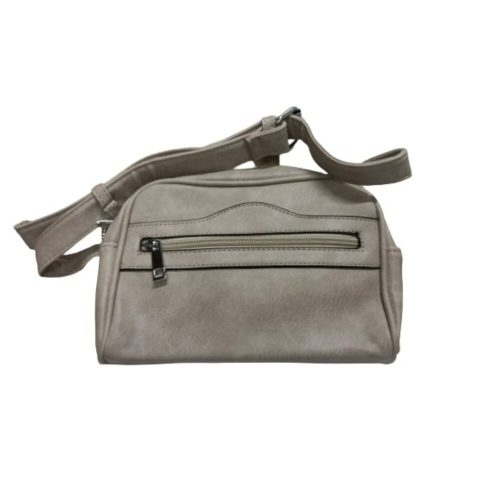 Világosszürke műbőr kistáska, crossbody, övtáskaként is hordható - ÚJ