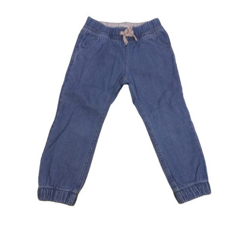 98-as kék pamuttal bélelt lányka farmernadrág - H&M