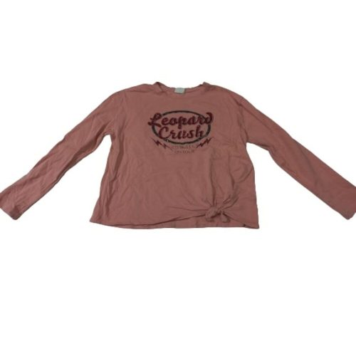 140-es rózsaszín feliratos pamutfelső - H&M