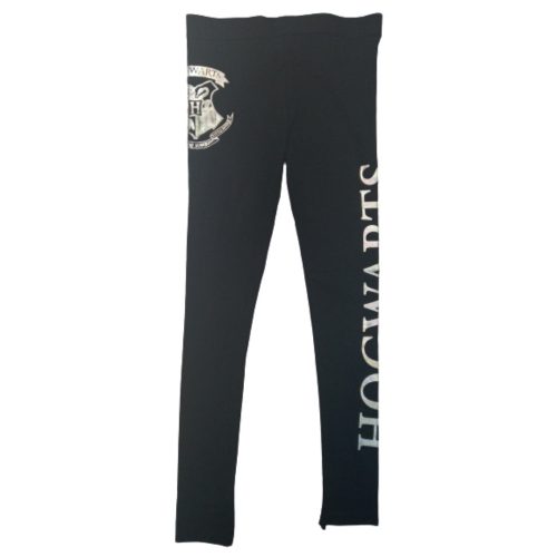 140-es fekete leggings ezüst mintával - Harry Potter - Hogwarts - ÚJ