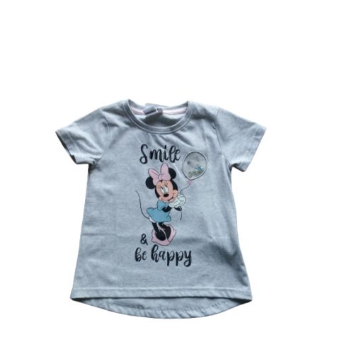 104-es szürke lány póló - Minnie Egér - ÚJ