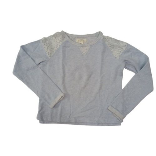 170-es kék csipke betétes pulóver - H&M