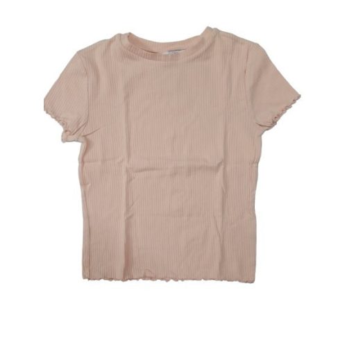 158-164-es barackszínű bordás póló, top - H&M
