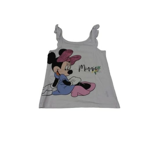 128-as fehér ujjatlan póló - Minnie Egér