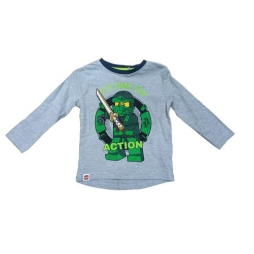 92-es szürke pamutfelső - Ninjago - ÚJ