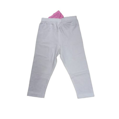 146-152-es fehér capri leggings - Sunsea - ÚJ