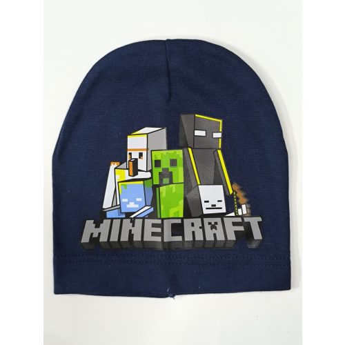 50-52 cm-es fejre sötétkék pamutsapka - Minecraft - ÚJ