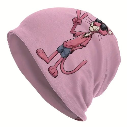 Pink Panther rózsaszín beanie sapka - Rózsaszín párduc - ÚJ