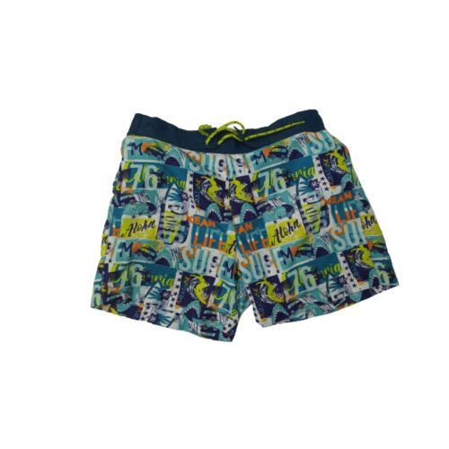 122-128-as kék mintás hálós bélésű short