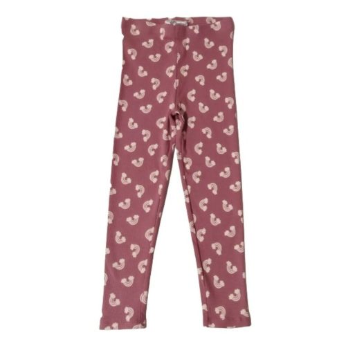 104-es mályvaszínű bordás szivárványos leggings - Identic Nature - ÚJ