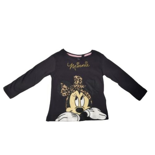 92-es sötétszürke lány pamutfelső - Mickey & Minnie - ÚJ