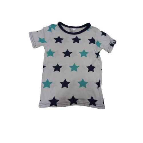 98-104-es fehér csillagos fiú póló - H&M