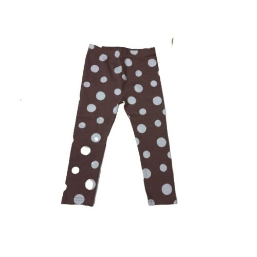 92-es barna-fehér pöttyös leggings, őzike jelmezhez is jó - So Cute - ÚJ