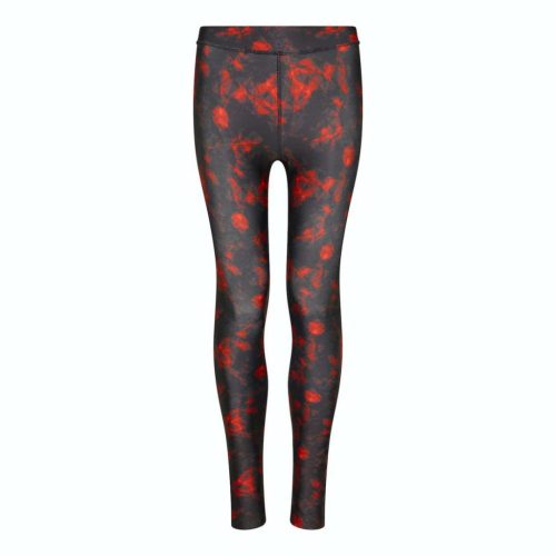 Női XS-es fekete-piros mintás sportnadrág, leggings - Just Cool - ÚJ