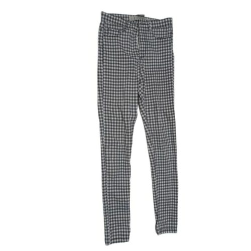 Női 34-es (XS) szürke-fehér kockás sztreccs nadrág - Denim Co