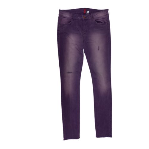 Női 40-es lila szaggatott farmernadrág - H&M