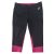 Női 40-42-es fekete-pink térdig érő sport leggings - Crivit