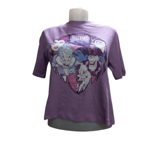 Női XXS-es lila póló - Disney - Villains - ÚJ