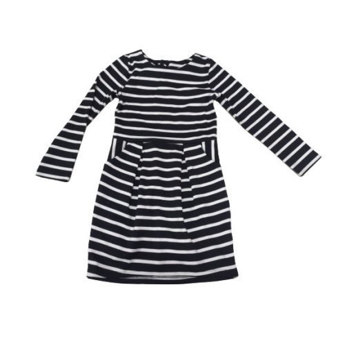 110-116-os fekete-fehér csíkos ruha - H&M