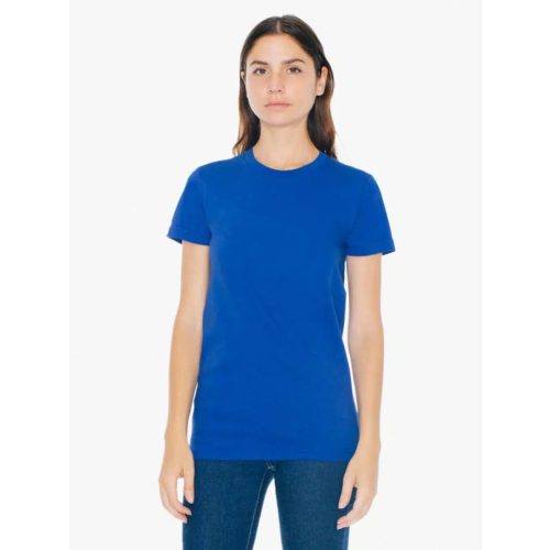Női L-es középkék póló - American Apparel női fine jersey póló (AA2102) Outlet termék - Royal Blue - ÚJ