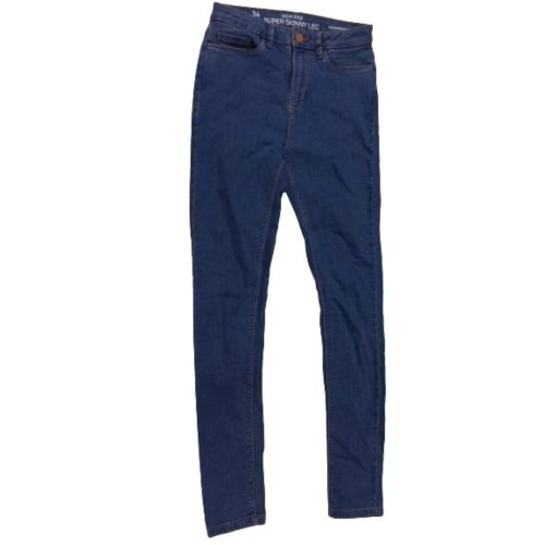 Női 34-es (XS) kék farmernadrág, High Rise Super Skinny Leg - C&A