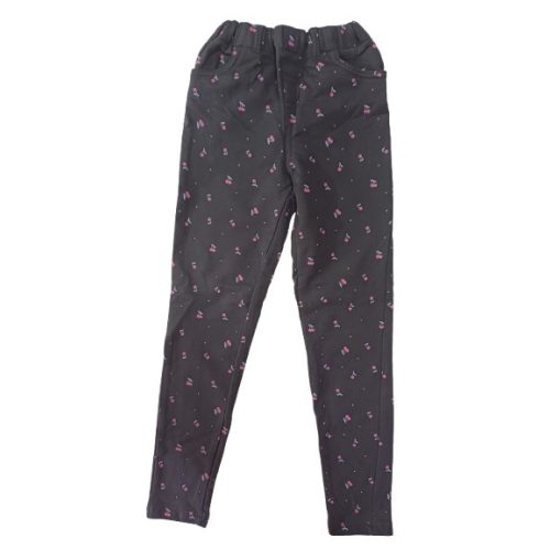 128-as fekete cseresznyés sztreccs leggings jellegű nadrág - Little Kids