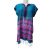 Női kék-pink mintás marokkói, nepáli tunika - egy méretes, one size - Pashmina