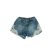 110-es kék csipkerátétes farmershort - Bluezoo