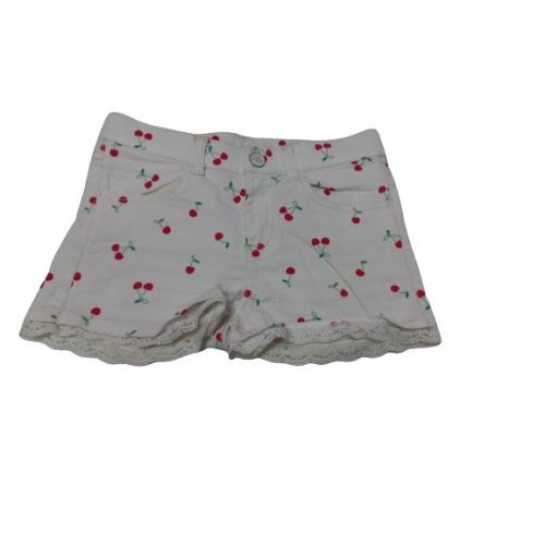 134-es fehér cseresznyés farmer short, rövidnadrág - H&M