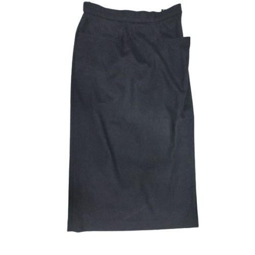 Női M-es fekete elegáns szövet (gyapjú) szoknya