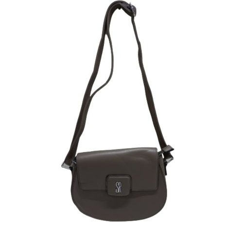 Barnásszürke női táska, ridikül, crossbody (műbőr) - ÚJ