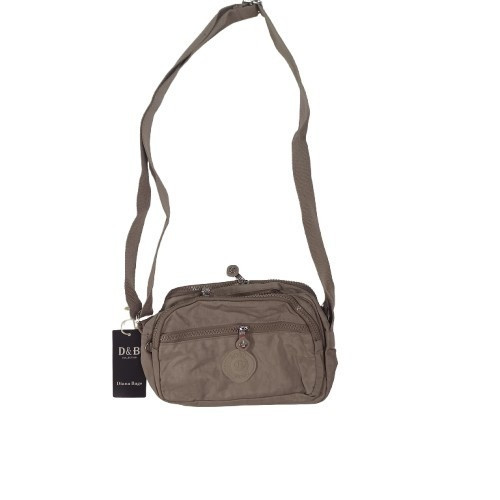 Szürke gyöngyvászon oldaltáska, női táska, crossbody - ÚJ