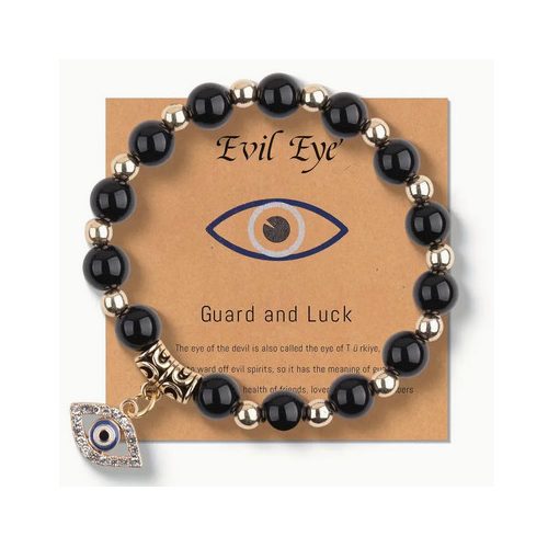 Ördög szeme - Devil Eye gyöngyös karkötő - Yoga - ÚJ