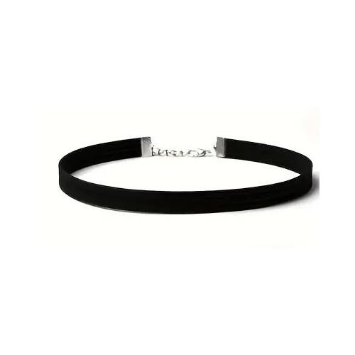 Fekete tetoválás hatású bársony choker nyaklánc - ÚJ