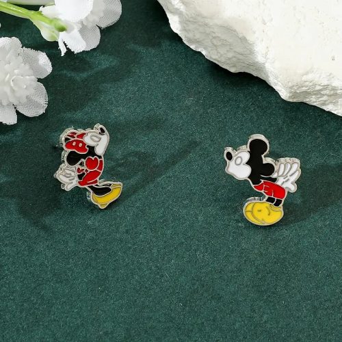 Minnie és Miki egér bedugós fülbevaló - ÚJ