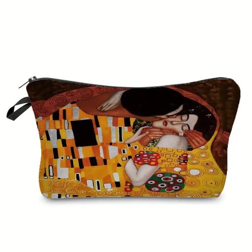Festményes kozmetikai táska, neszesszer - Gustav Klimt: A Csók - ÚJ